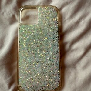 Casetify Silver Glitter Phone Case for iPhone